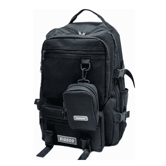 Mochila Multifuncional De Gran Capacidad Unisex Negra