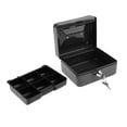 thumbnail image 4 of Caja de seguridad de metal para guardar dinero, depósito de dinero en efectivo, caja de ahorros con llave, regalo Negro, 4 of 8
