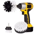 thumbnail image 1 of Kit de 3 cepillos para taladro para limpiar ruedas y baños | Eje de 1/4" de cambio rápido | Cerdas de nailon antirayaduras para bañeras, azulejos y juntas, 1 of 2