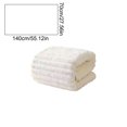 thumbnail image 3 of CaiYueKe Coral Fleece Striped Bath Towel 140x70cm Thick Soft Absorbent Quick Dry Lightweight for Couples Home Bathroom Gym Pool Beach Travel Hotel Spa Wrap Premium Polyester Fabric, 3 of 7