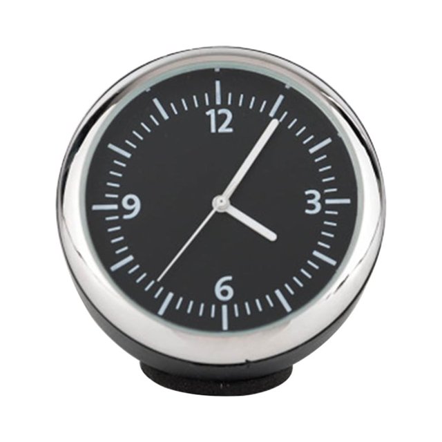 Reloj mecánico luminoso para coche, mini reloj para salpicadero de coche, con puntero de acero.