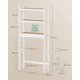thumbnail image 4 of SONGMICS Mueble para Inodoro, Estante sobre Inodoro, Estantería de 3 Niveles, Estante Ajustable, Blanco Nube y Beige Natural, 4 of 5