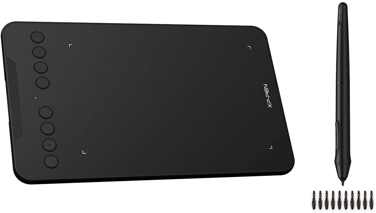 Tableta gráfica XP-PEN Deco Mini7 de 7 x 4,37 pulgadas con soporte de inclinación