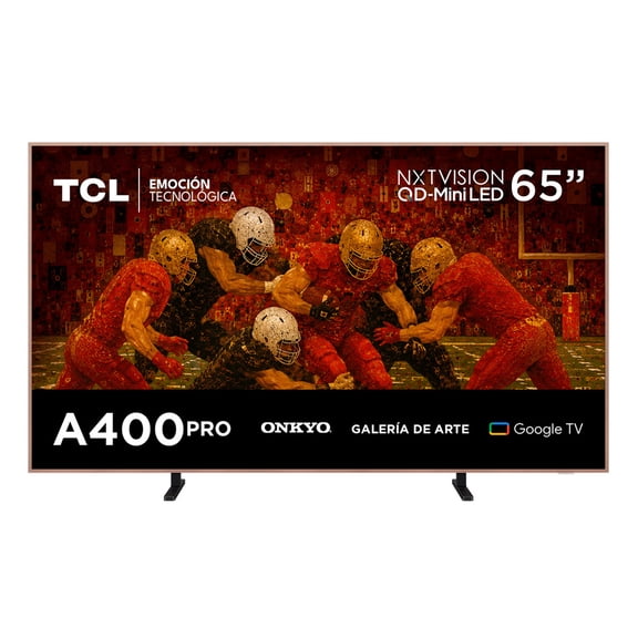 TCL Pantalla 65 Pulgadas QD-MiniLed NXTVISION Google TV 65A400PRO