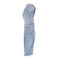 thumbnail image 3 of Jeans Quarry para Dama, Cargo Bleach Azul Talla 13, 3 of 4