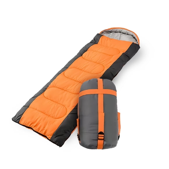 Saco para Dormir Ultraligero Sleeping Bag Impermeable con Bolsa De Transporte ilios innova Para adulto Naranja