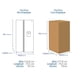 thumbnail image 4 of Refrigerador Oster Side by Side 22 Pies Con Despachador de Agua Negro, 4 of 4