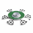 thumbnail image 1 of Juego Botanero Circular Mundial 33 cm con Recipiente Central y 6 Platos para Pizza, 1 of 7