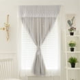 thumbnail image 1 of Embroidered Sheer Curtains - Light Filtering Opaque Phantom Mesh White Window Screen For Living Room Bedroom, 1 of 6