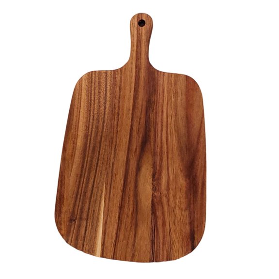 Tabla de cortar de madera de acacia, bloque de carnicero decorativo, tabla de quesos para uso en la cocina. 265 cm x 16 cm