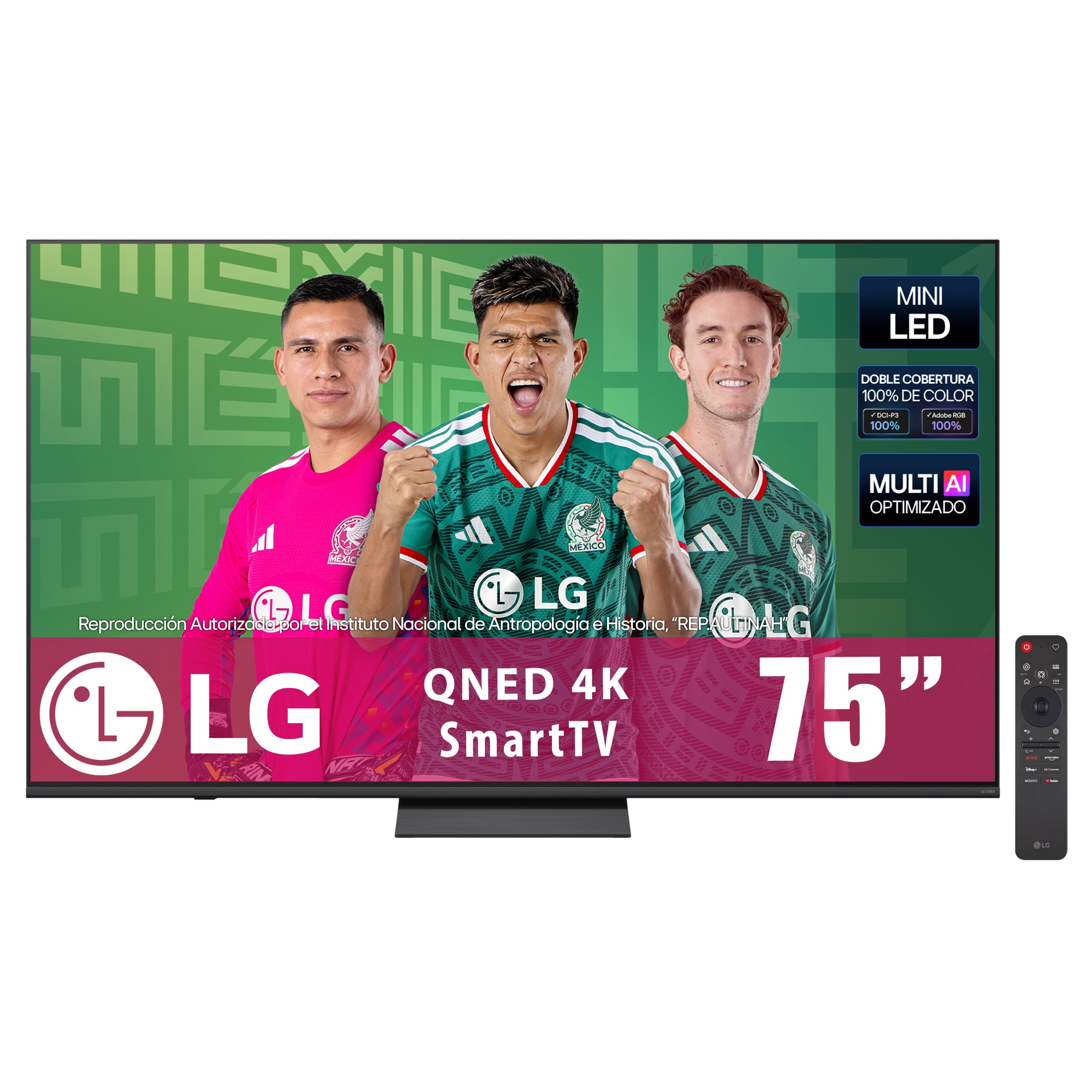 TV LG 75 Pulgadas QNED evo AI Mini LED QNED81 4K SMART TV webOS 2026