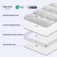 thumbnail image 3 of Cubrecolchón SLEEP ZONE, tamaño doble, extra grueso, blanco, 3 of 8