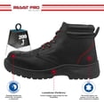 thumbnail image 4 of Zapato de Seguridad Tigo by WSM, Ergonómico y muy ligero. Con casquillo de Policarbonato. Bota Industrial. Es un calzado de trabajo antiderrapante. Est. 9005-M Tigo  9005M-NGO250, 4 of 7