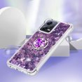 thumbnail image 5 of Funda para Xiaomi POCO X5 5G con Brillo Líquido Flotante, Purpurina, Parachoques y Anillo Giratorio Soporte, 5 of 5