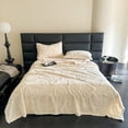 thumbnail image 4 of Color Style Taffeta Comfortable Fleece Blanket Sofa Leisure Throw Blanket, 4 of 6