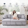 thumbnail image 2 of Sofá CAMA CON ALMACENAMIENTO GRIS claro Easy Living, 2 of 7