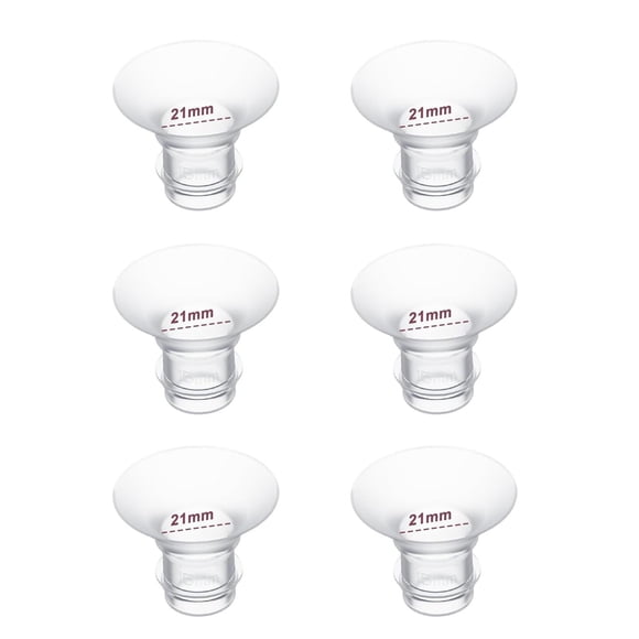Insertos de Brida Momcozy Blanco Compatibles con Sacaleches Portátil 21mm 6 Piezas
