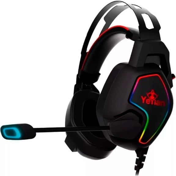 Audifonos Gamer Yeyian Vicious USB 3.5mm PC PS4 Xbox One RGB YDV-33403