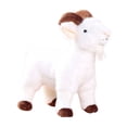 thumbnail image 2 of Lifelike Goat Stuffed Animal- Black or White 11.81", Soft Sheep Model Plush Toy, 2 of 6
