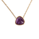 thumbnail image 1 of Collar para Mujer LuckyLy de Cuarzo con Dije de Piedra Natural Aline Violeta Oscuro UNITALLA, 1 of 7