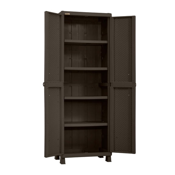 Armario Gabinete Patio Grande Rattan Plástico Exterior Rimax