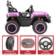 thumbnail image 5 of Montable Eléctrico Camioneta 4x4 para Niños Luz Sonido Bluetooth Control Remoto 12v - Rosa, 5 of 8