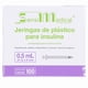 thumbnail image 1 of Sensimedical Jeringa para Insulina 0.5 ml con Aguja 31G x 6 mm, Caja con 100 Piezas, 1 of 3