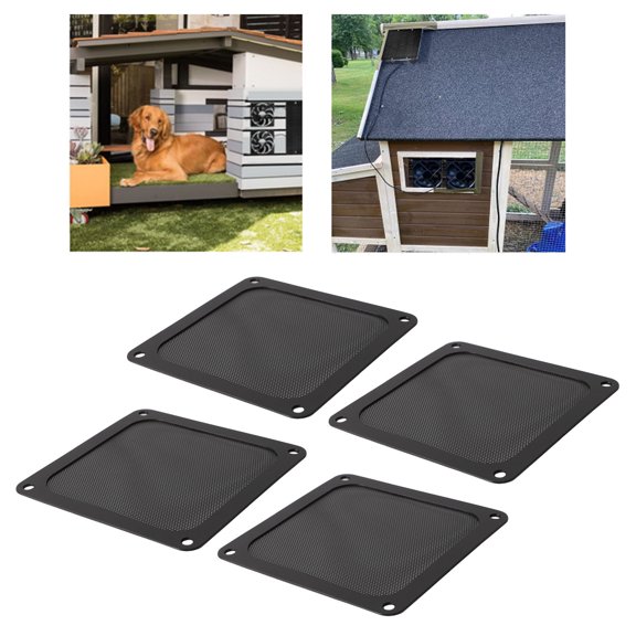 Grilla De Filtro De Ventilador De Computadora, 4pcs Filtro De Polvo De Ventilador De PC Marco Magnético De 120 Mm PVC, Parrillas De Malla De Filtro De Polvo De Polvo Más Frío