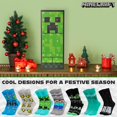 thumbnail image 4 of Calcetines con calendario de adviento Minecraft Creeper 2024 para niños, 4 of 6