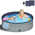 thumbnail image 1 of Piscina Plegable para Perros Bamda 100 cm Gris – Tipo Piscina Infantil, 1 of 9