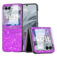 thumbnail image 1 of Funda de teléfono celular KEKBOXQ para Motorola Razr 2024 Purple Glitter, 1 of 7
