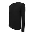 thumbnail image 3 of Playera George Talla EG Cuello Redondo Manga Larga Lisa Negra, 3 of 4