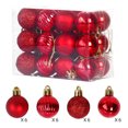 thumbnail image 1 of Xihbxyly Bolas de Navidad para Árbol, Adornos Colgantes Galvanizados, Bolas de Plástico con Purpurina, Juego de 24 Piezas, Diseño Irrompible, Decoración Navideña Multiusos, Hogar, Fiesta, Boda, 3 Cm, 1 of 4