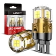 thumbnail image 1 of LASFIT 7443 7440 LED Bulbs Reverse Backup Light, 7444 7444na White T20 Daytime Running DRL Parking Lamp L-7440 W21W WY21W 6000K for Automotive Replacement, Plug and Play, Pack of 2, 1 of 8