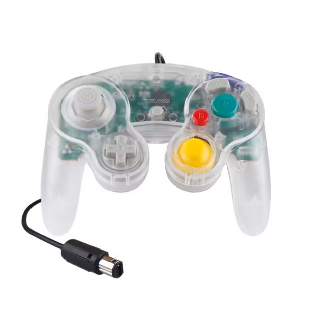 Control Joystick Para Nintendo Gamecube Alambrico Analogo Gc Cristal