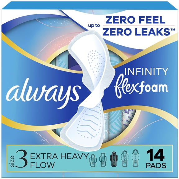 Toallas Femeninas Always Infinity FlexFoam Día con Alas, 14 pzas