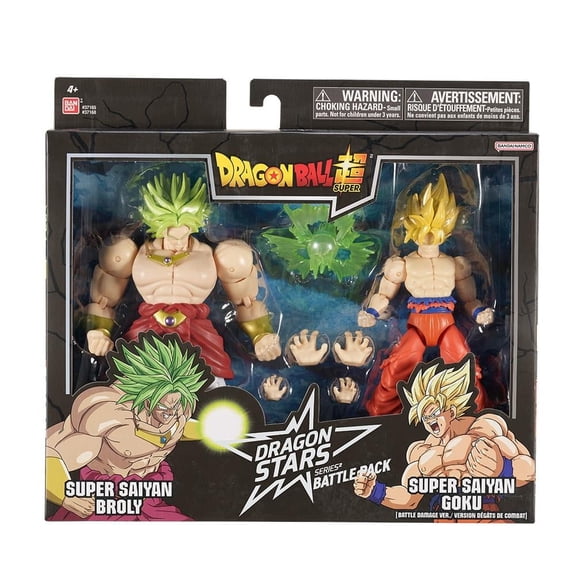 Figura de Acción Bandai Dragon Ball Super Saiyan Goku vs Super Saiyan Broly