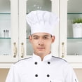 thumbnail image 4 of Cocinero Ajustable Cocina Panadero Chef Gorra Elástica Sombrero Catering 18 - Yotijar Chef Gorra, 4 of 9