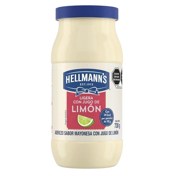 Mayonesa Hellmann's ligera con jugo de limón 730 g
