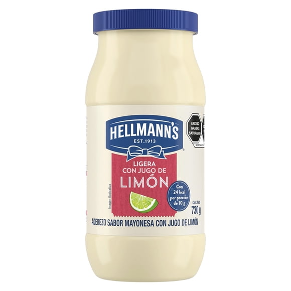 Mayonesa Hellmann's ligera con jugo de limón 730 g