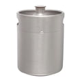 thumbnail image 2 of Mini barril de acero inoxidable, Growler portátil para cerveza artesanal, barril para mantener el barril 2L, 2 of 8