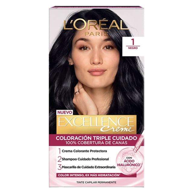 Tinte para cabello L'Oréal Imédia Excellence creme 1 negro