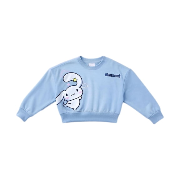 Sudadera Hello Kitty Para Niña Manga Larga Azul Talla 8