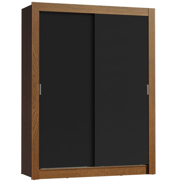 Ropero Closet Madesa Denver 2 Puertas Corredizas Marrón/Negro