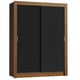thumbnail image 1 of Ropero Closet Madesa Denver 2 Puertas Corredizas Marrón/Negro, 1 of 9