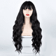 thumbnail image 2 of Peluca Natural Larga 72cm Ondulada Negro Para Mujer, 2 of 5