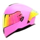 thumbnail image 1 of Casco Moto L Rosa Mate Abatible Certificado Mica Espejo, 1 of 10