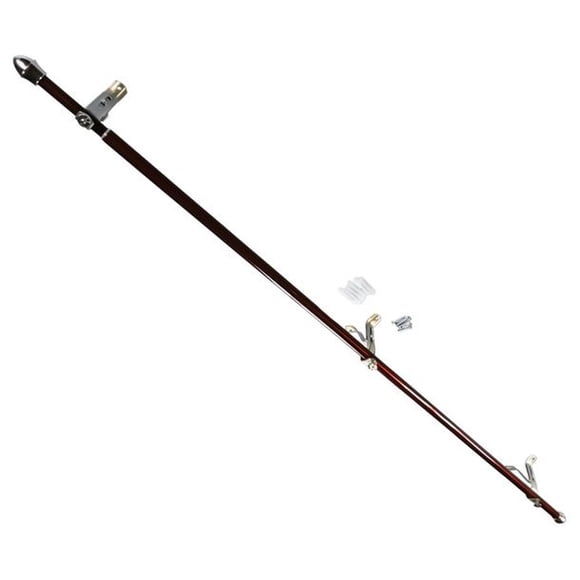 Cortinero Ajustable Novacort Café 122-218 Cm