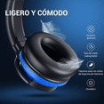 thumbnail image 4 of Audífonos Bluetooth  Con Cancelación De Ruido Azul/Negro, 4 of 5