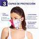 thumbnail image 2 of Cubrebocas desechables tricapa colores Neón Hokins 50 piezas, 2 of 6